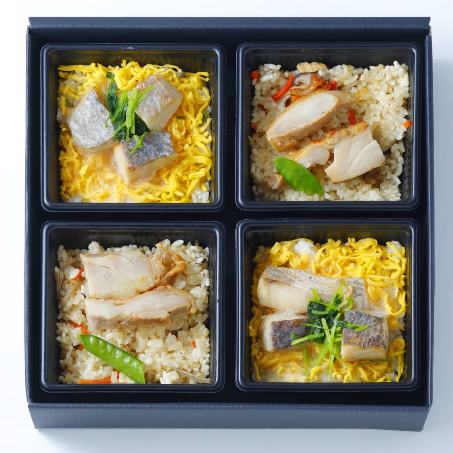 ＜京都吉兆＞「贅沢御飯 2種」（鯛・鶏）各2個（計4個）